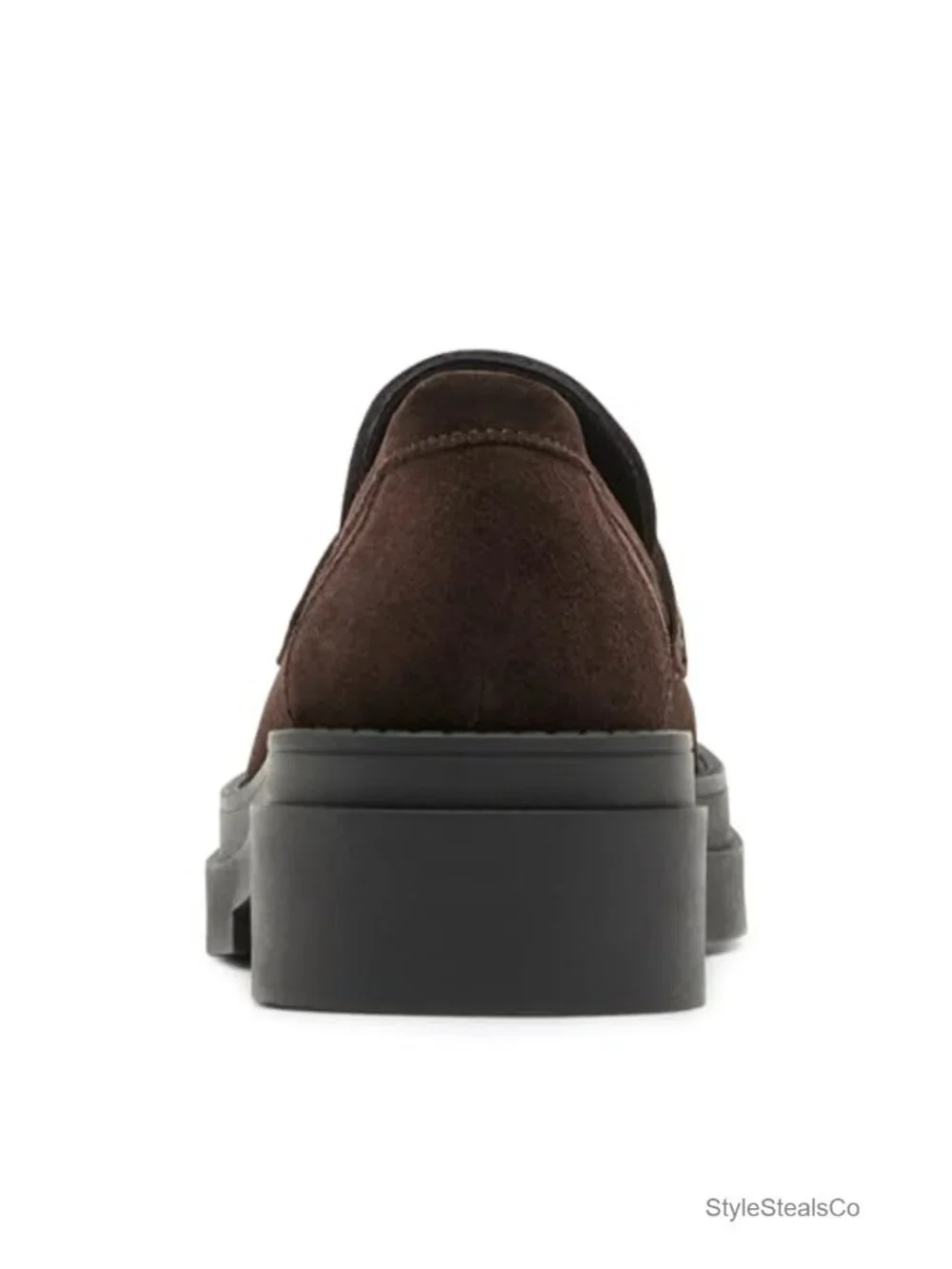 Ornamented Suede Pull-On Loafers - Casual Formal Flat